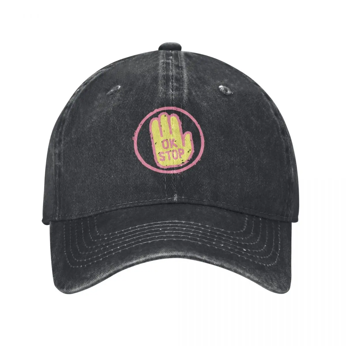 

OK STOP Baseball Cap hard hat Visor Women's Golf Wear Men's