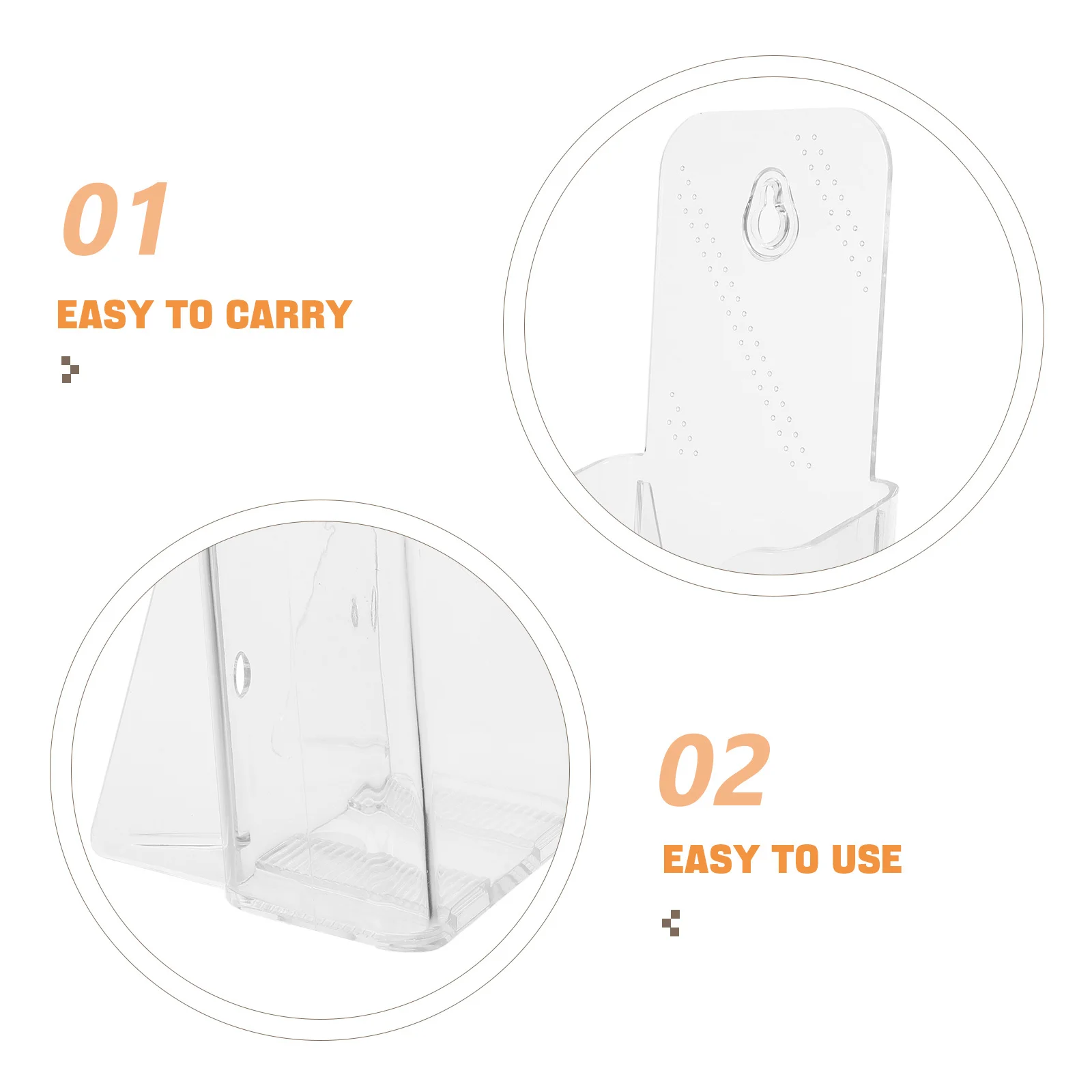 6 stücke Desktop Display Stand Acryl Broschüre Halter Klar Broschüre Rack Katalog Menü Flyer Grußkarte Organizer Regal