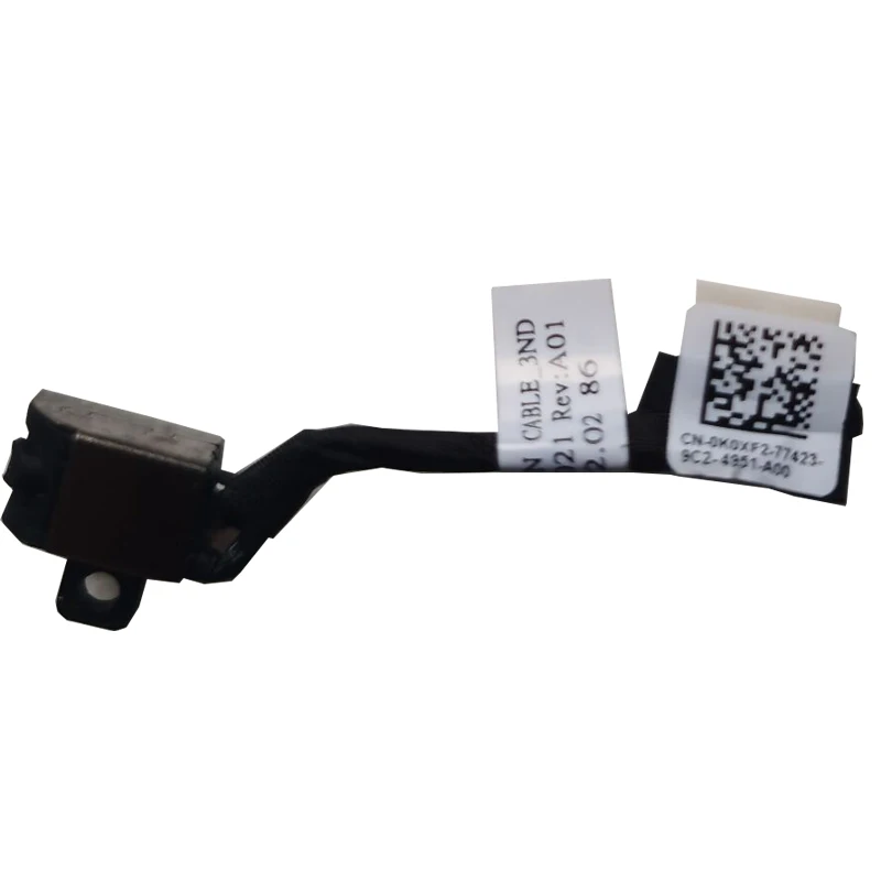 New for Dell Inspiron 5480 5580 5485 5488 5498 5590 5598 laptop DC Jack Socket Charging Port Power Cable 0K0XF2