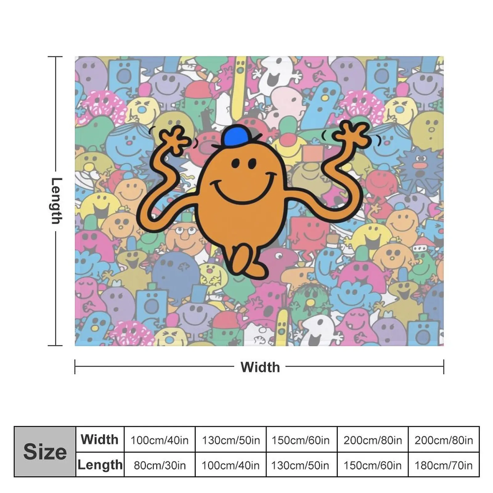 Mr Tickle Throw Blanket Nap christmas decoration cosplay anime Blankets