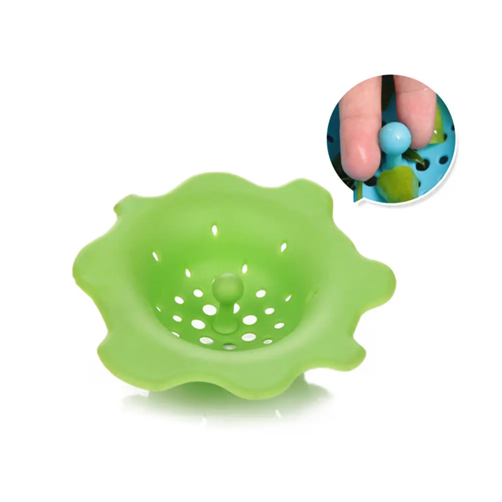 

Ультрагибкий силиконовый сливной фильтр премиум-класса для кухни, ванной, большинства раковин, ванн, душевых кабин, прачечных, зеленый