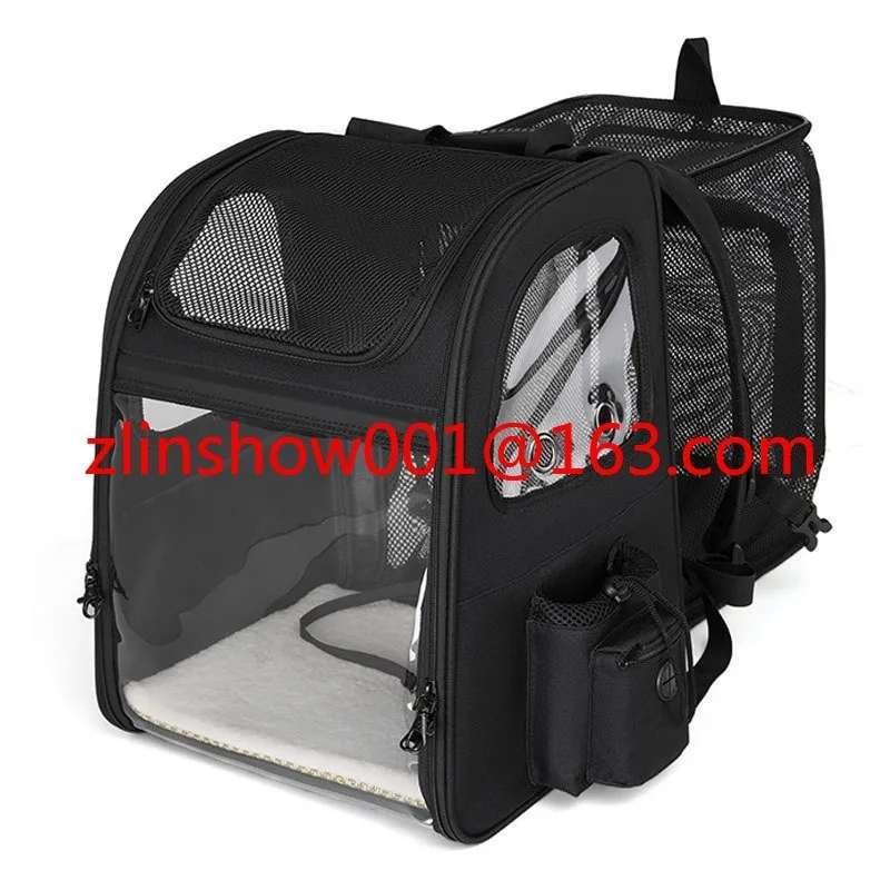 Pet Shoulder Cat Bag Portable Breathable Outdoor Folding and Expandable Large Capacity Dog Backpack