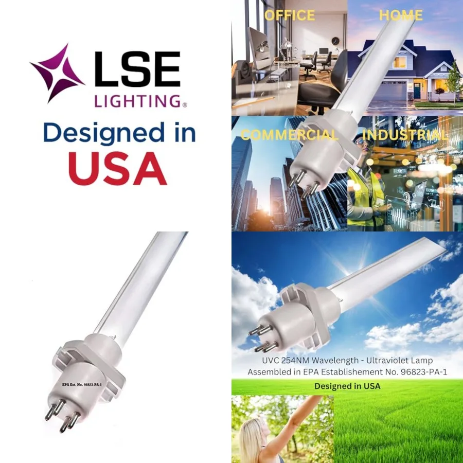 

UV2400XLAM1 UV Bulb Replacement Intended for Honeywell UV2400U1000 and UV2400U5000 Systems High Output UV-C Lamp Designed in US