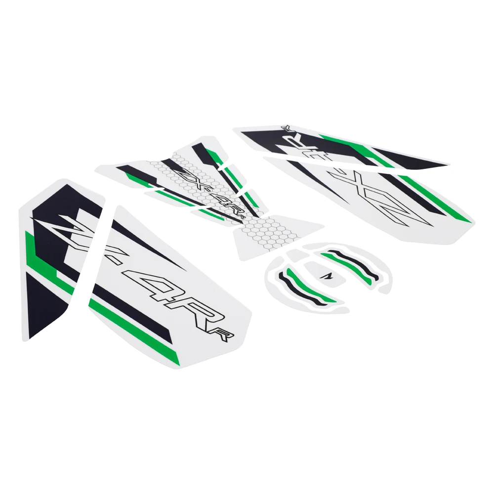 For Kawasaki ZX4R ZX 4R ZX4RR ZX4 RR 2023+ Motorcycle Stickers Fuel Tank Pads Sticker Anti-skid Fishbone Decals Scratch Paster