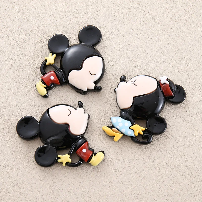 

Miniso's new cartoon large Mickey Minnie resin accessories DIY car decoration ornament hair decoration water cup material bag