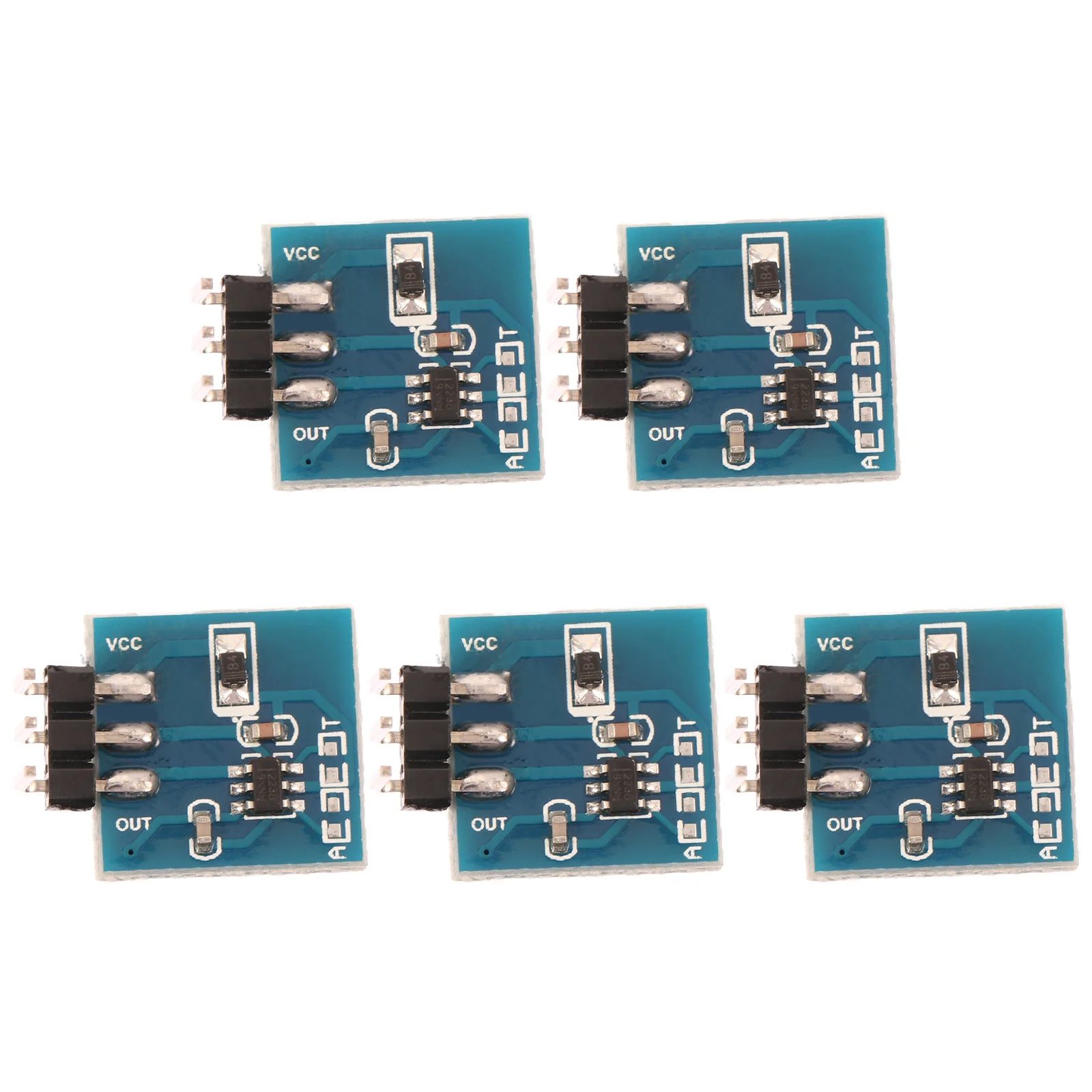 5 قطعة وحدة تبديل اللمس بالسعة قناة واحدة الاستشعار غير قفل زر اللمس لمشاريع Diy بها بنفسك لوحة زجاجية مخفية