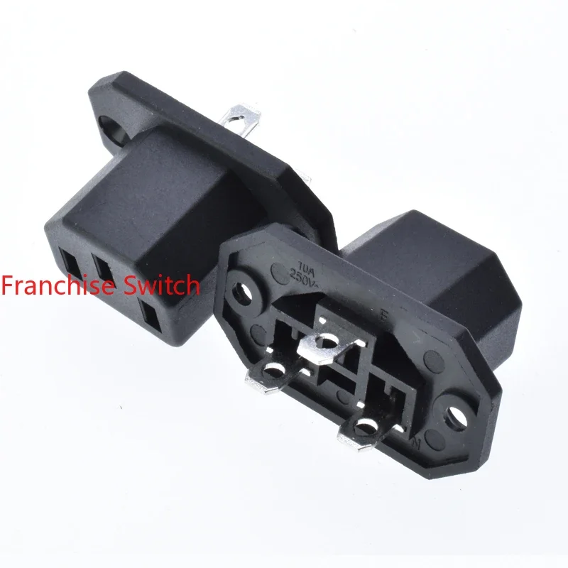 

10PCS Socket R-302A2 female seat with screw hole, convex type, all copper environmentally friendly power socket