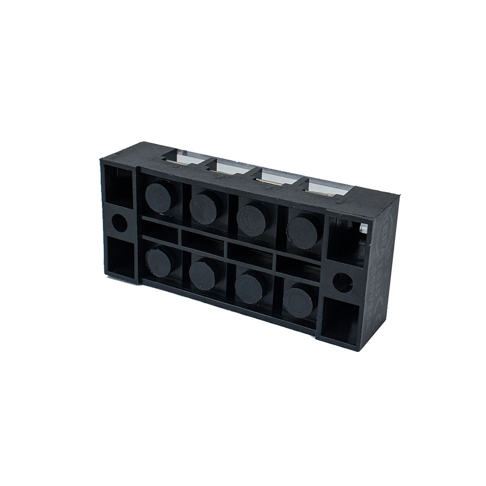 

5 Sets Terminal Strip Power Connector Block Wire Barrier Terminals 4P Positions Screw Strips Insulated Safety Cover Reliable