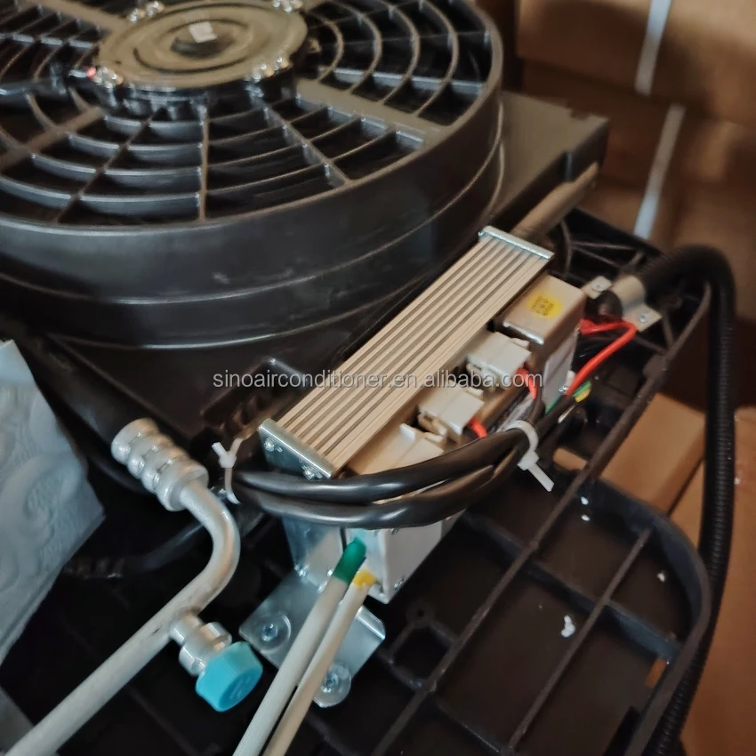 24V ที่จอดรถรถบรรทุก Air Conditioner ไฟฟ้า Auto Aire Acondicionado พร้อม Thermostat 12V เครื่องปรับอากาศอื่นๆระบบ