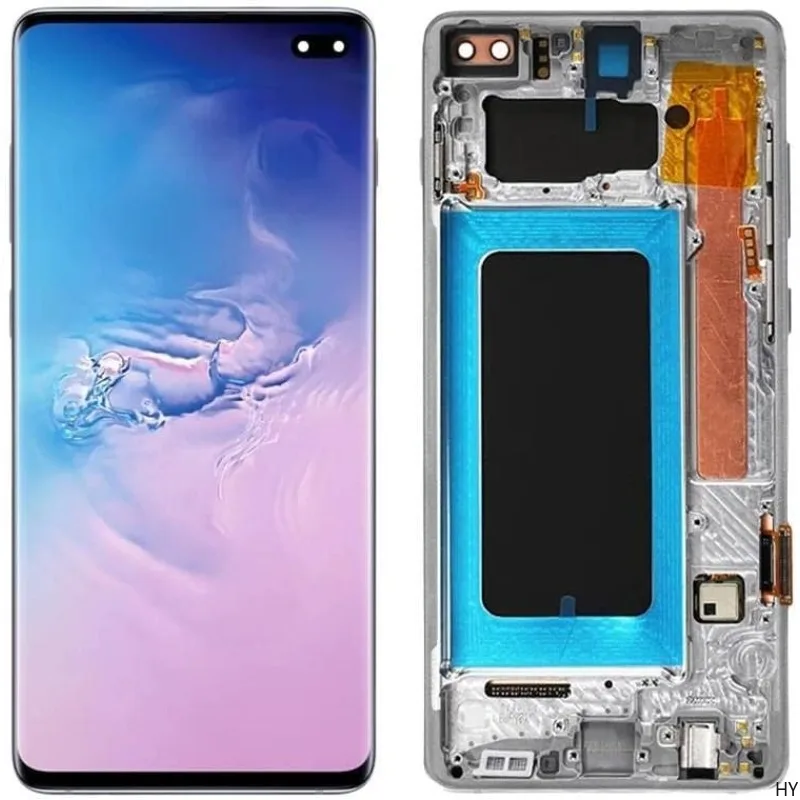 

6,4 "для Samsung Galaxy S10 Plus ЖК-экран с рамкой для Samsung S10+ G975F G975U G975A Дисплей Сенсорный ЖК-экран