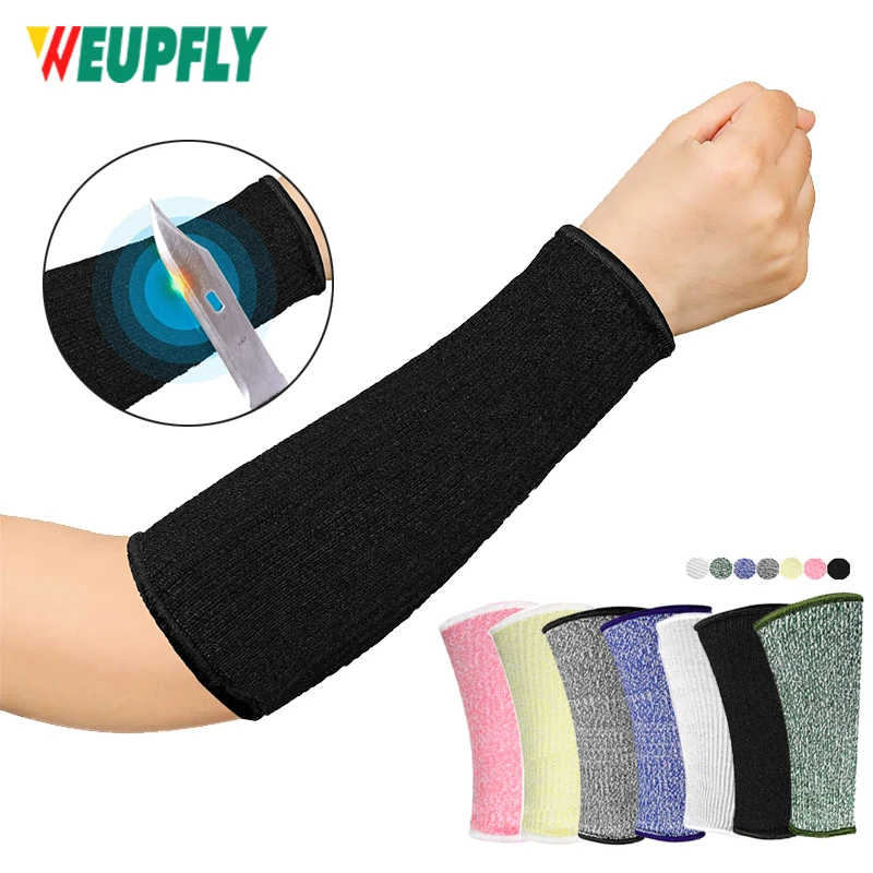 WEUPFLY 1 Pair Cut Resistant Sleeves Thin Arm Protectors Arm Guard for Thin Skin and Bruising Arm Sleeves for Men Women