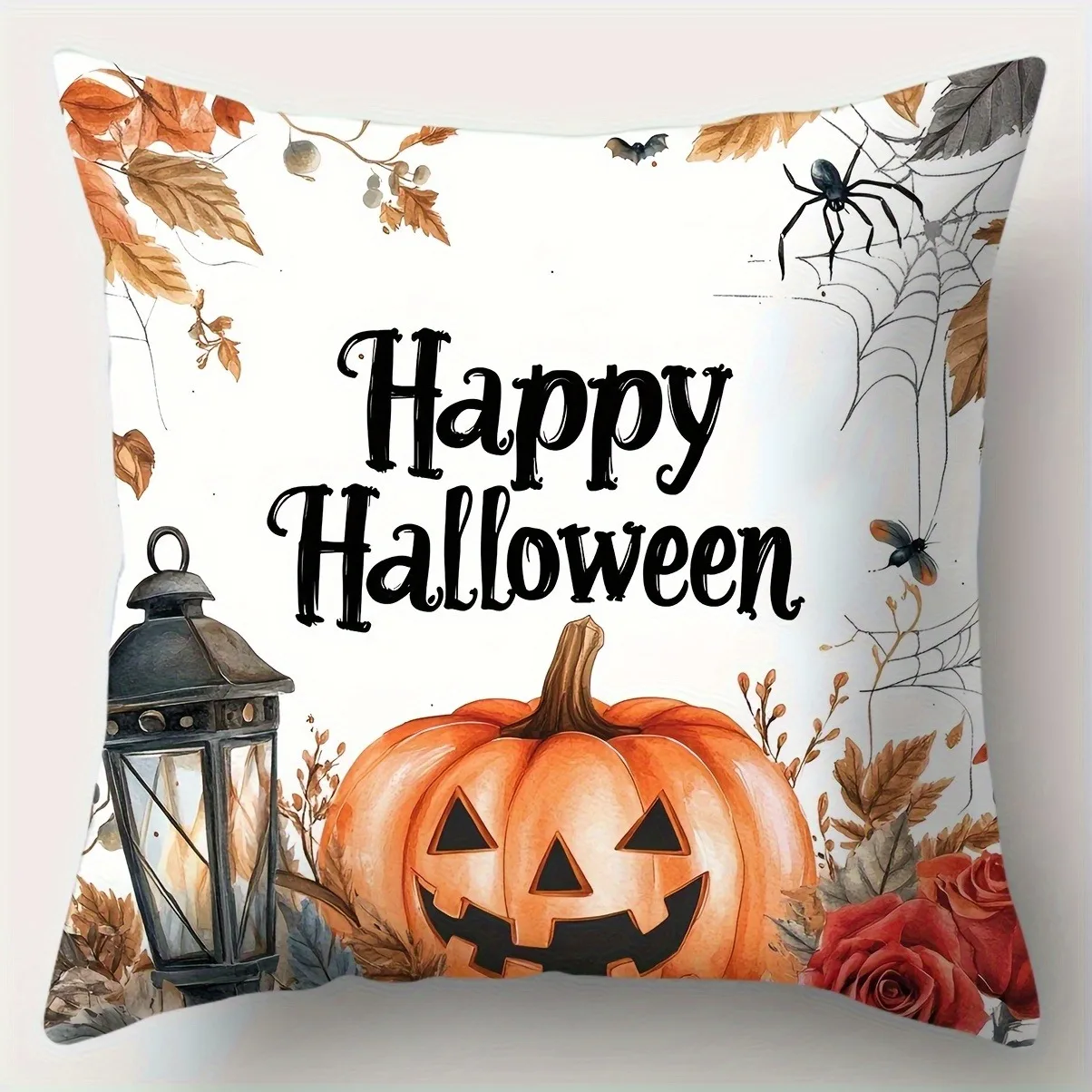Halloween Themed Pillowcases: Pumpkins, Bats, Ravens & Happy Halloween Designs for Spooky Decor Sofa cushion cover