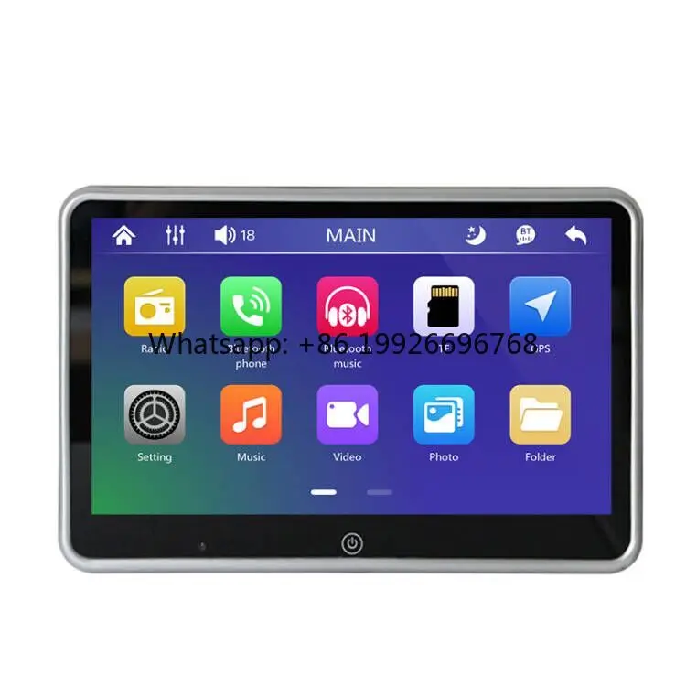 

10.1/11.6 Inch Car Rear Seat Entertainment Player Car Touch Screen Monitor USB SD Car Portable Universal Headrerst MP5 Player