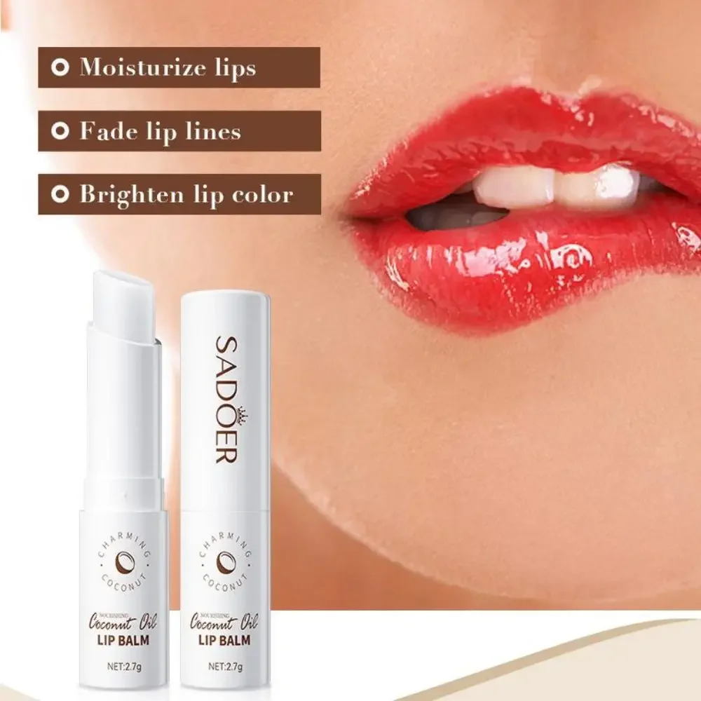 Coconut Lip Balm Healing Moisturizing All-natural Lip Mask For Dry Lips Moisturizing Power Lip Care Nourishing Repair