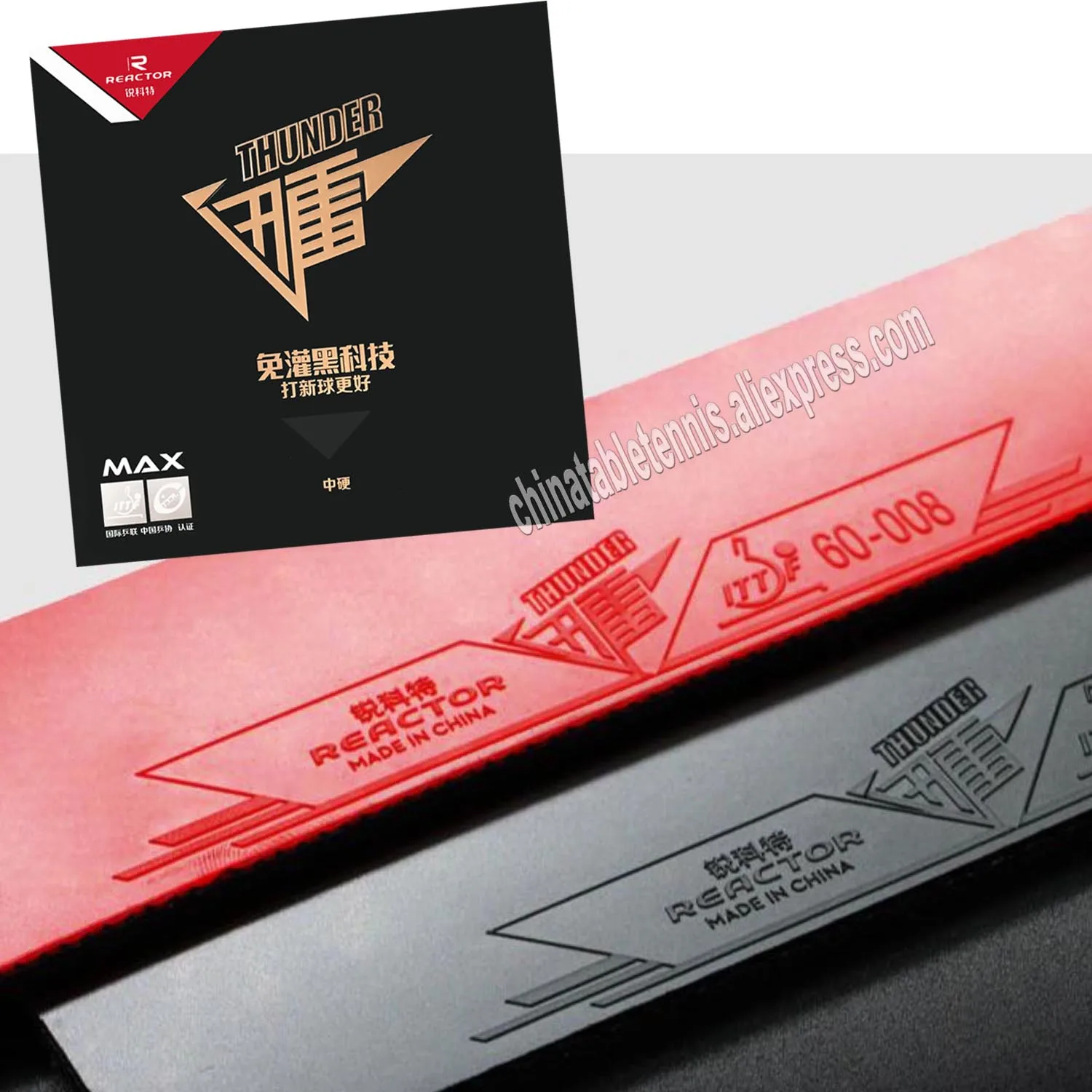 

Reactor Thunder Pips в 40+ резине для настольного тенниса, пинг-понга с губкой для ракетки для настольного тенниса