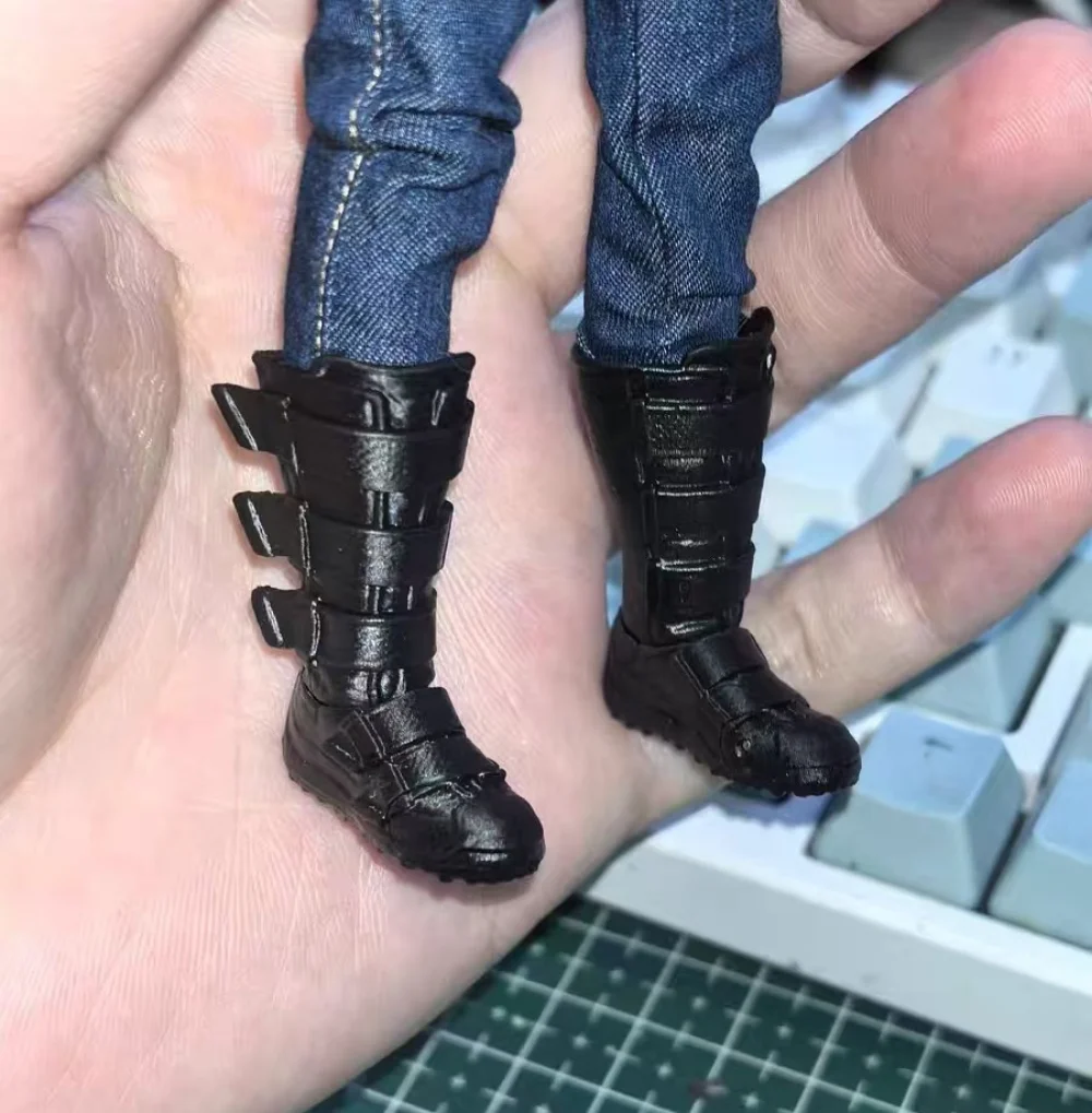 1/12 Scale Soldier Tactical Long Boots Model for 6'' Nota