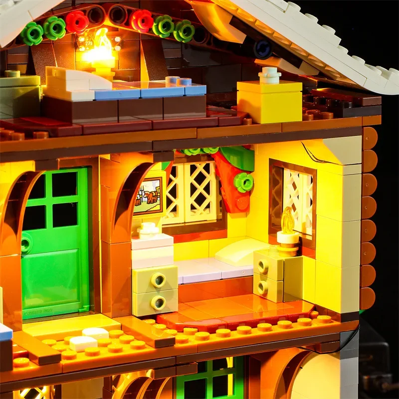 DIY LED Light Kit For LEGO 10325 Winter Alpine Lodge (Only LED Light,Without Blocks Model)