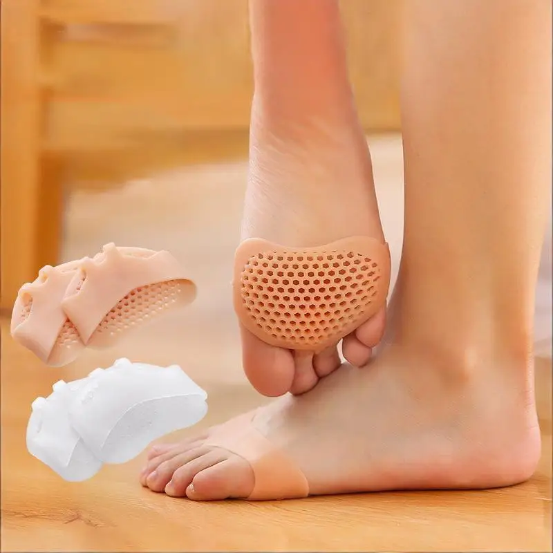 Silicone Gel Insoles Toe Separator Thumb Valgus Orthopaedic Foot Protector Bunion Adjuster Hallux Guard Feet Care Cushion