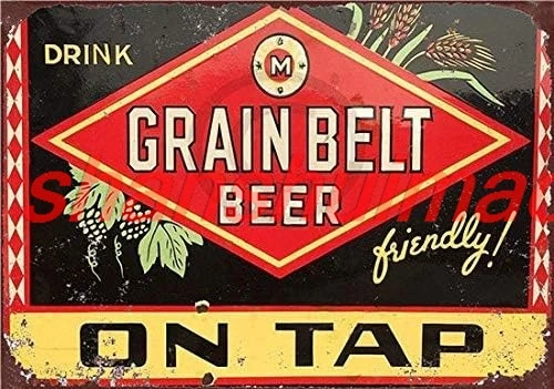 Kexle Vintage Custom Metal Signs 12 x 16 - Grain Belt Beer Chic Art Wall Decort Home Yard Signs Bar Hotel Cafe Pub restaura sign