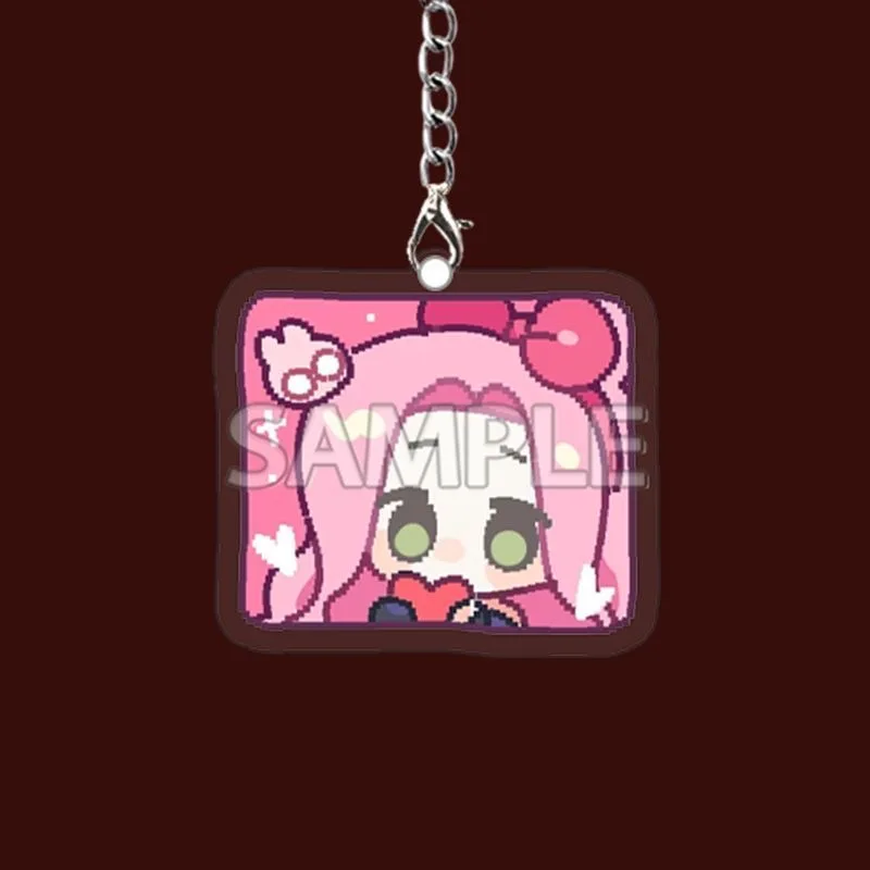 تأثيري الغريبة المرحلة Xianya إيفان الأب Xiuya Meizhi Luca المحيطة سلسلة مفاتيح مصنوعة من الأكريليك حقيبة ظهر الطالب قلادة