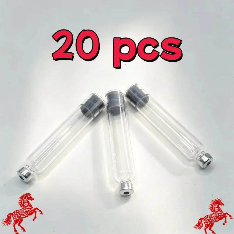 

20Pcs Vacuum Sealed 3ml Empty Glass Vials, Individually Wrapped Cartridges for Insulin Pen Lip Gloss
