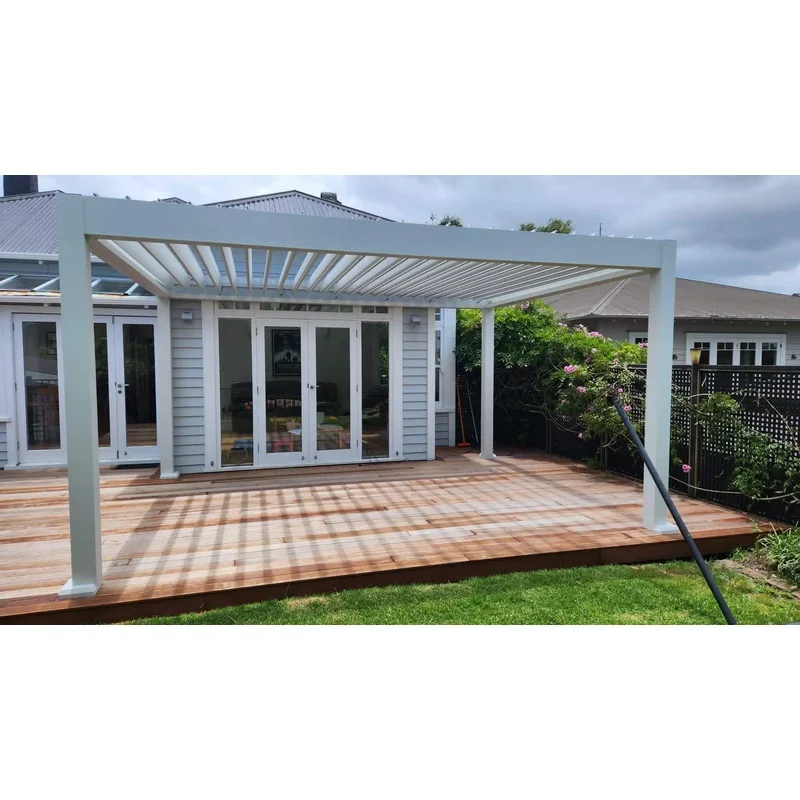 Waterproof Adjustable Louvered Aluminum Pergola Outdoor Patio - Custom Design Rust-Garden Shade Structure Supplier