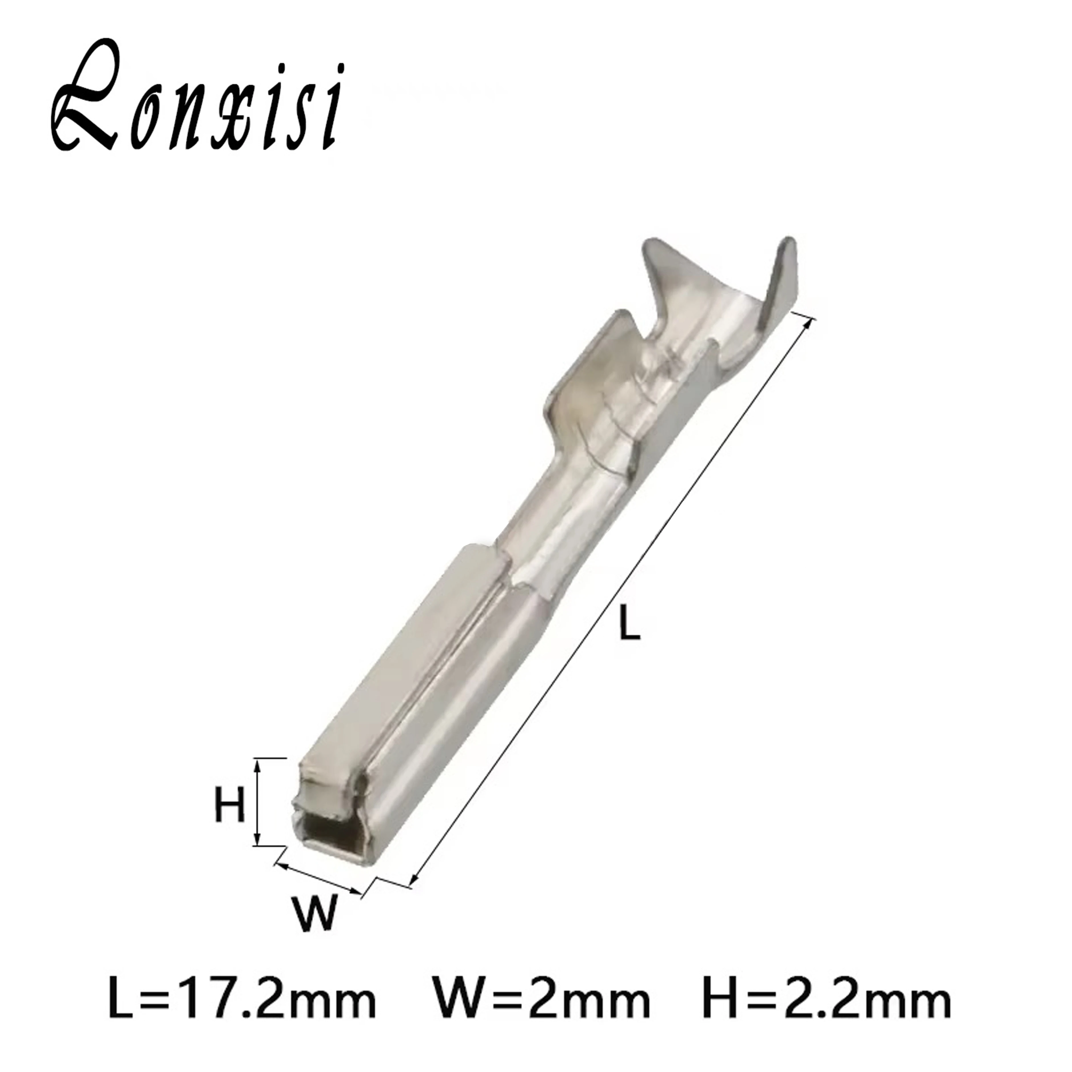 

20/50/100/200/500 Pcs 1.0mm Series M23S05K351 Wiring Brass Tinned Terminal DJ626-F1.0A For Automotive Female Connector Plug