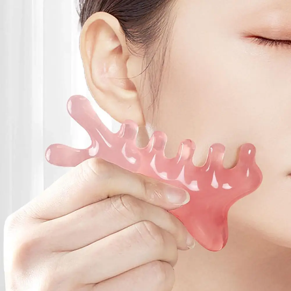 

Body Meridian Massage Comb Plastic Five Wide Tooth Anti-static Therapy Circulation Blood Comb Smooth Comb Acupuncture Hair C6V9