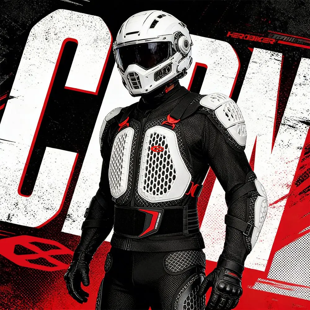 Motorcycle Jacket Men's Biker Jacke Armor CE Protector Motorbike ATV Motocross Protection Jacket Men Moto Riding Protective Gear