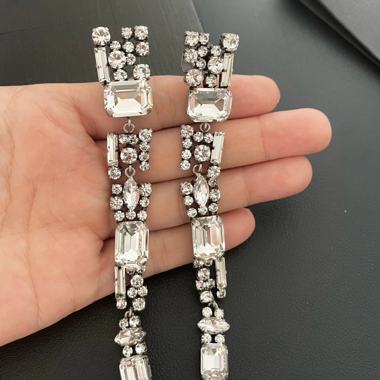 New Jewelry & Accessories Retro Style High Quality Lrregular Crystal Long fringed Earrings For Women's Parties & Gifts