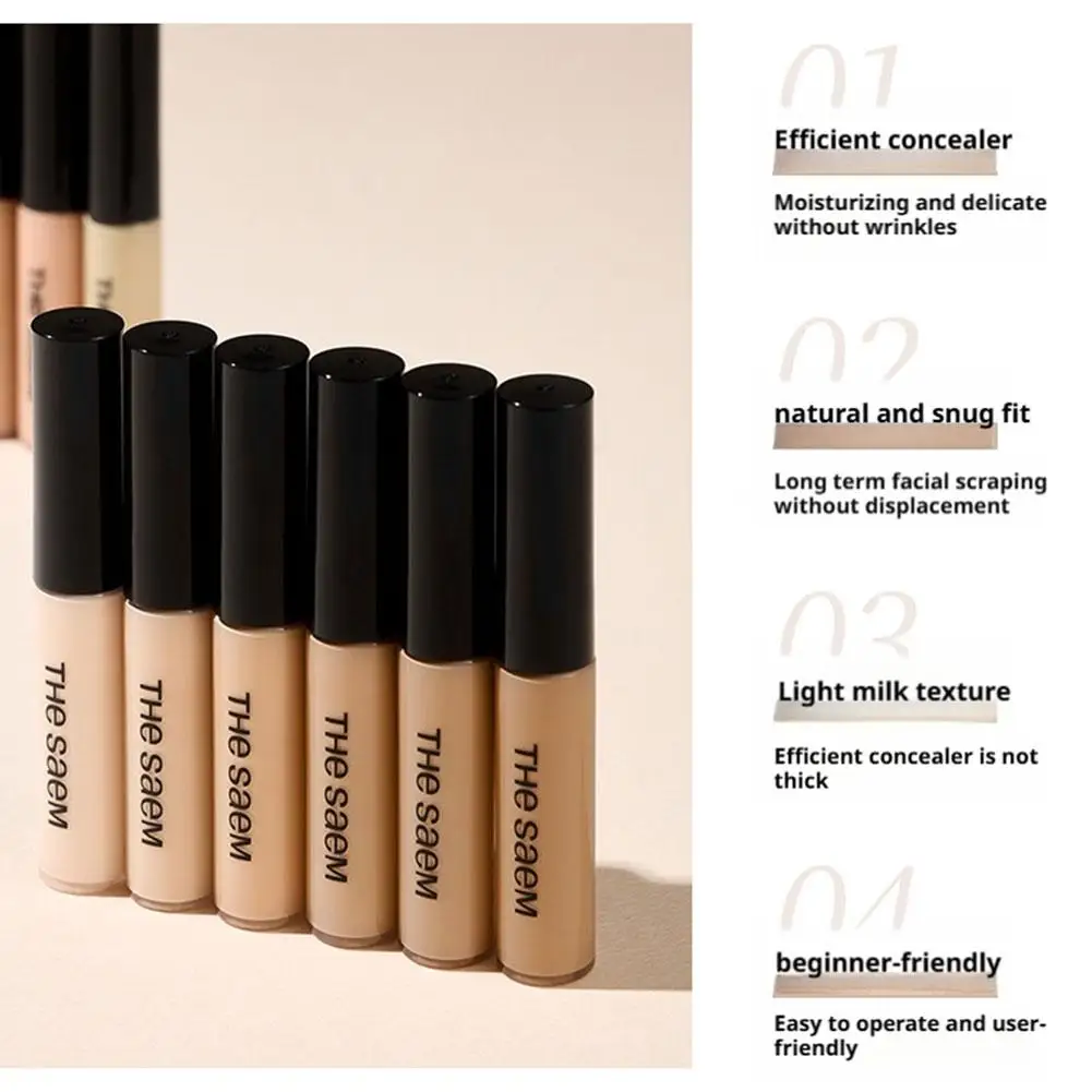 Oil-control Concealer Pen Brightens Face Covers Spots Remove Dark Circles Waterproof Liquid Concealer Blemishes Acne Mark Makeup