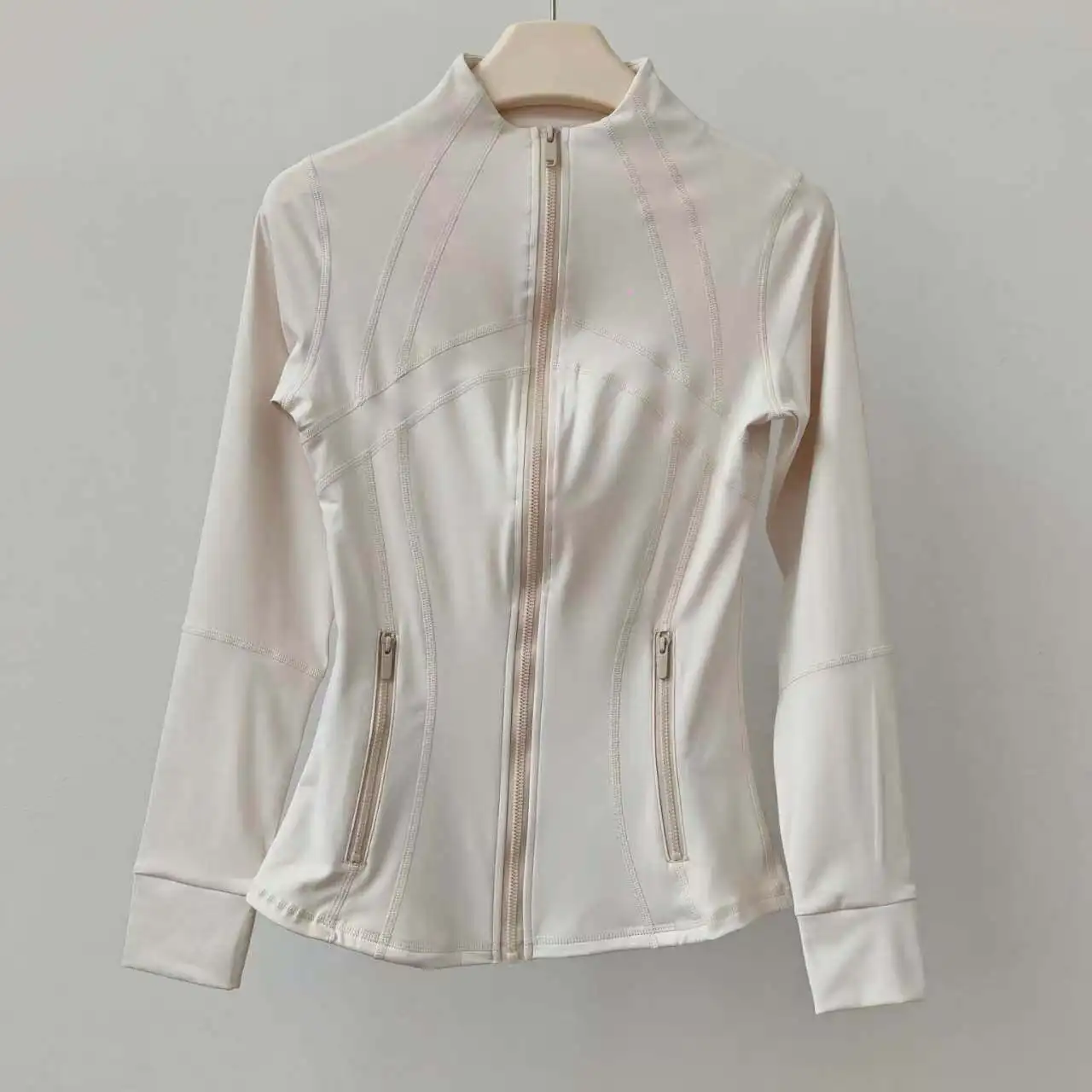 Yoga Clothing Jacket Women Slimming Running Training Sports Stand-up Collar Long-sleeved Fitness Clothing Body-slimming Pilates - view 4