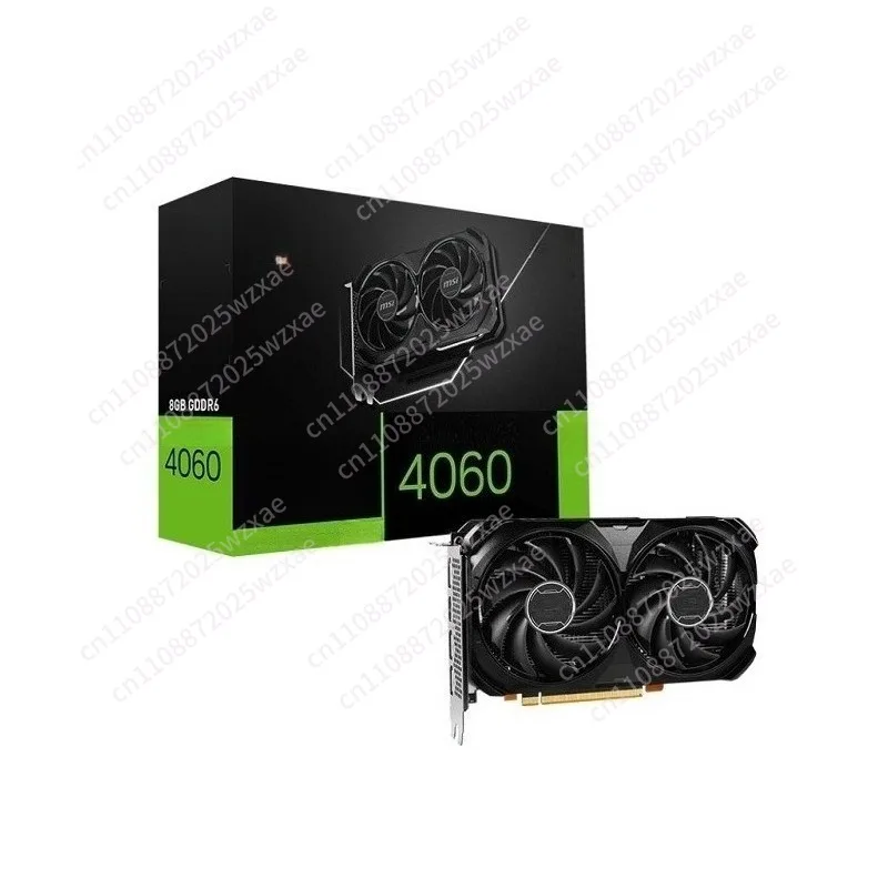 RTX 4060 Ventus 2X  8G OC Gaming Graphics Card - 8GB GDDR6X, PCI Express Gen 4, 128-bit, 3X DP v 1.4a, HDMI 2.1