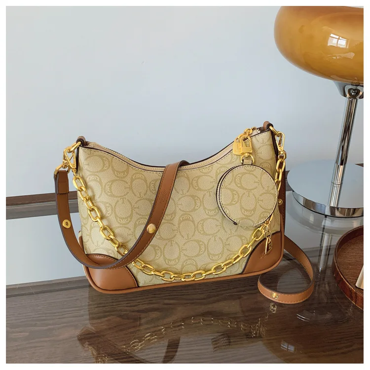 

​​2025 Floral Baguette Bag for Women, Printed Underarm Shoulder Purse, Large Capacity Crossbody​​