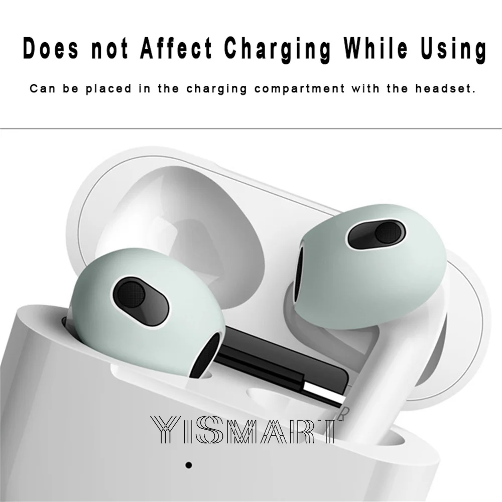 ل AirPods 3rd سيليكون حافظة واقية الجلد يغطي وسادات الأذن ل أبل AirPod 3 جيل غطاء للأذن نصائح اكسسوارات