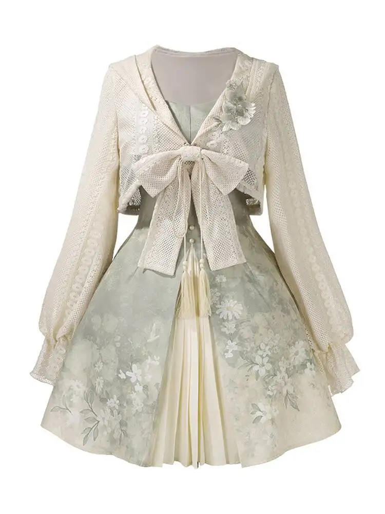 Nuevo vestido de tirantes finos de estilo chino conjunto de dos piezas vestido falda Fiesta carnaval Halloween Cos Cosplay