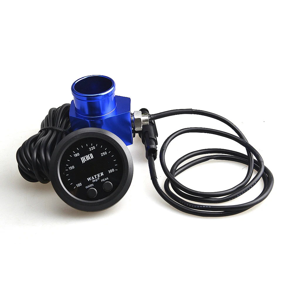 12V/24v 52MM Digital Red Led Water Temperature Gauge With 1/8NPT Water Temperature Seal Pipe Sensor Adapter