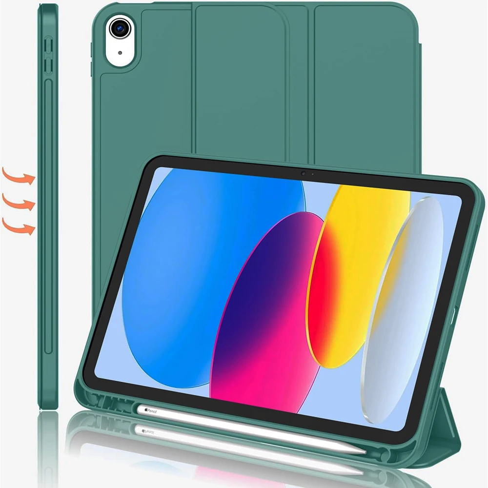 Cnaouey Mit Stifthalter Funda für IPad 7. 8. 9. Generation 10.2 IPad Air 5. 4. 10. Generation 10.9 IPad Air1 2 5. 6th 9.7 Magnet-Tablet-Hülle 6