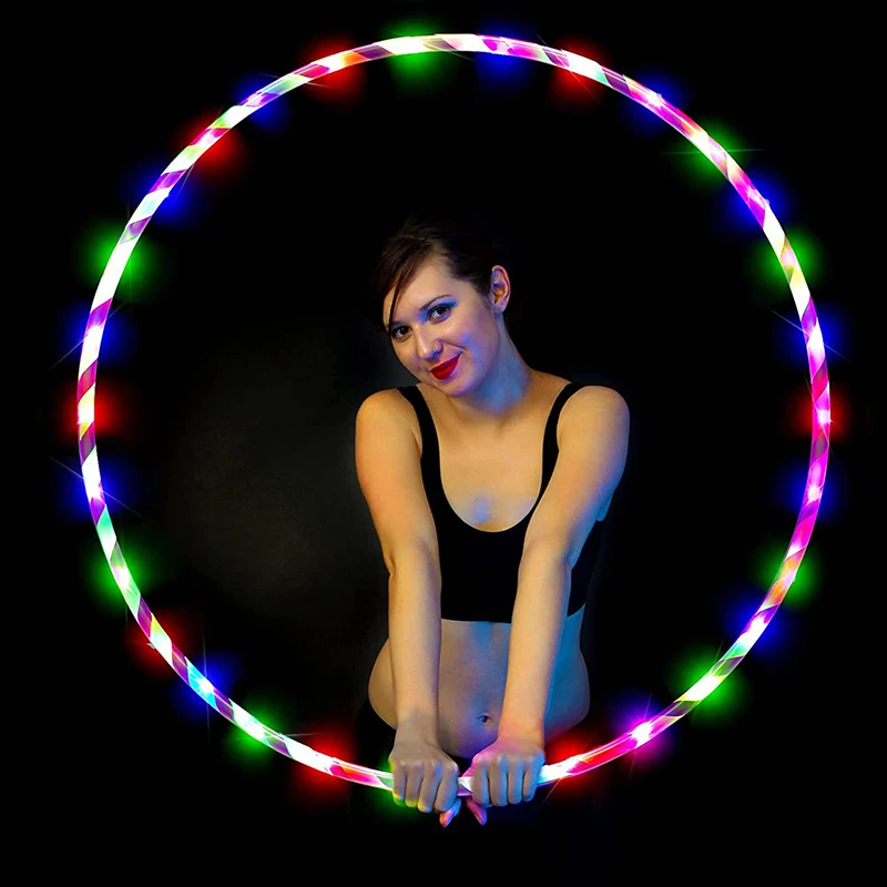 New Intelligent Colorful LED Colorful Detachable  Sports Fitness Equipment Party Toys JT233211