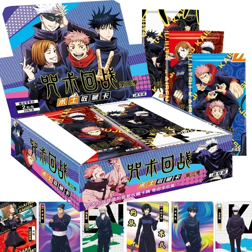 Jujutsu Kaisen Card Gojo Satoru Fushiguro Megumi Itadori Yuji Warlock Anime Character Collection Card Games Toy Gift