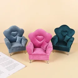 Cross-border European velvet sofa jewelry box sofa small items storage Nordic style cute exquisite storage box ornament