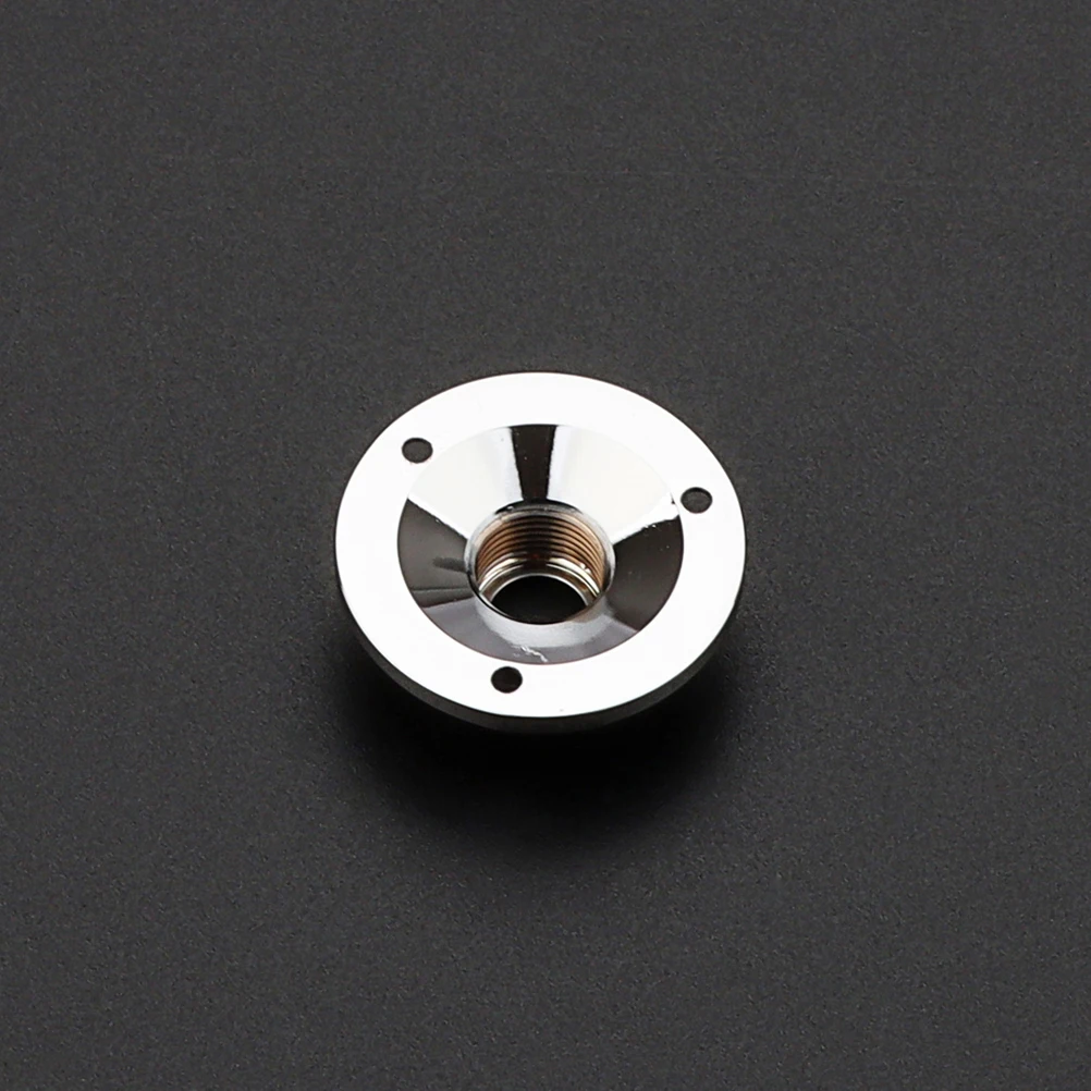 

Chrome-colored Tail-die Jack Accessories Plug End Pin Output Guitar Socket Plate Metal Input Stereo