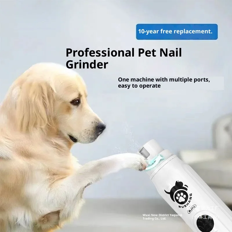 Pet Nail Grinder Electric Trimmer for Cats & Dogs, Grooming Nail Clippers, Nail Cleaner & Cutter, Quiet Low-Noise Design