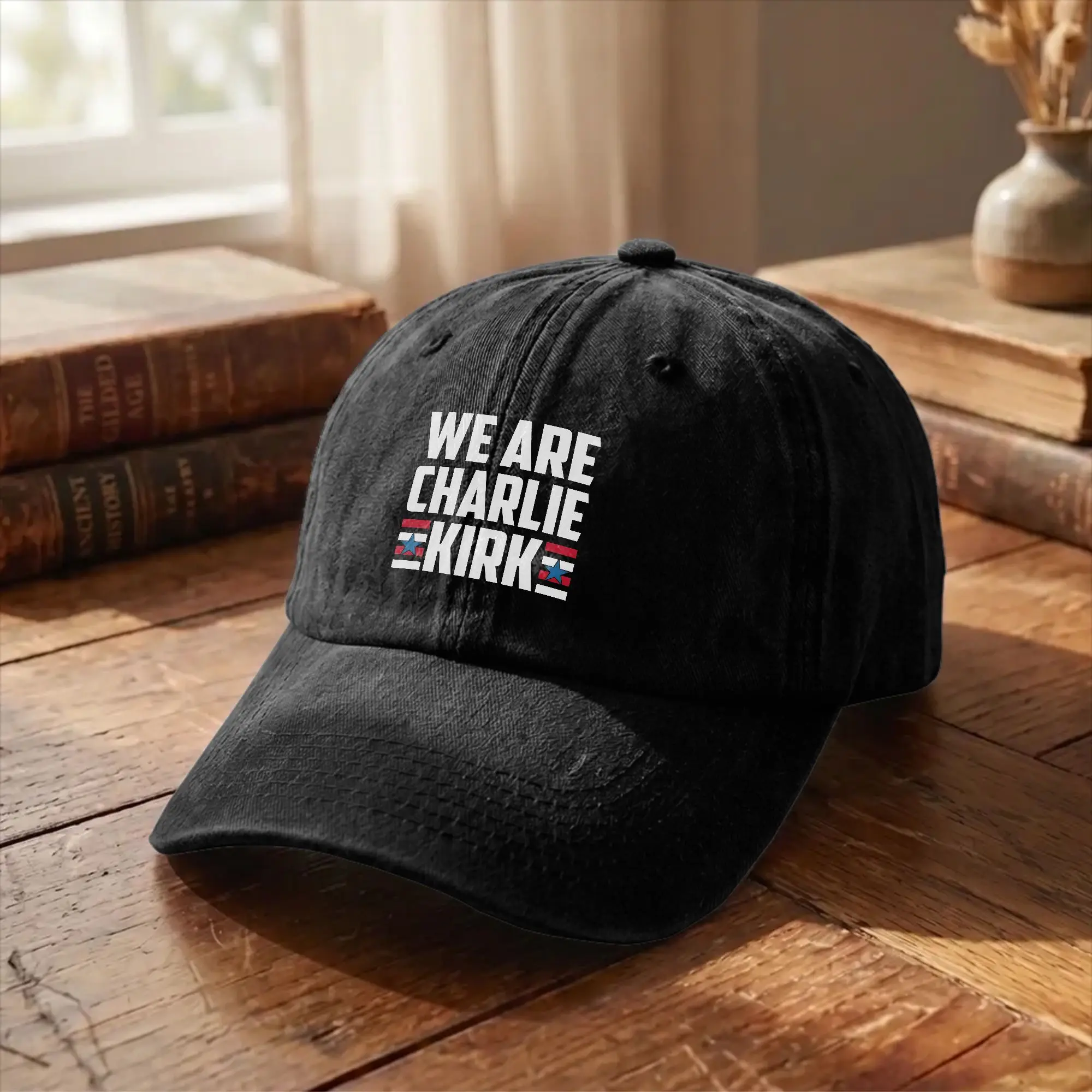 We Are Charlie Kirk Freedom Men Women Unstructured Baseball Cap Memorial Pride Distressed Washed Hat Outdoor Adjustable Headwear