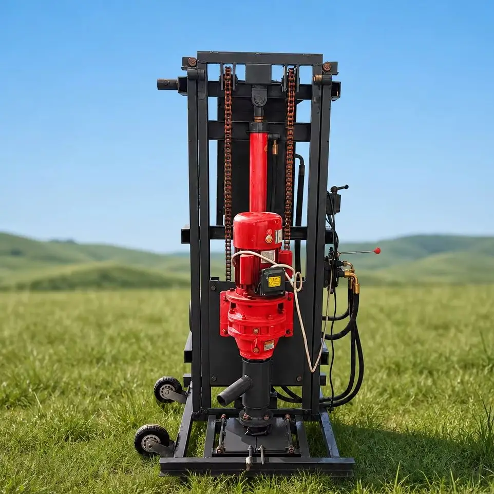 Customized Water Well Drilling Machine Up To 100m Depth Hydraulic Movable Type for Farm Irrigation Drilling Rig