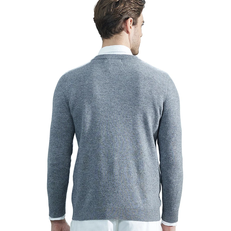 Men Knitted Sweaters Cashmere Sweater 100% Merino Wool O-Neck Long-Sleeve Thick Pullover Man Winter Autumn Male Jumpers Clothing