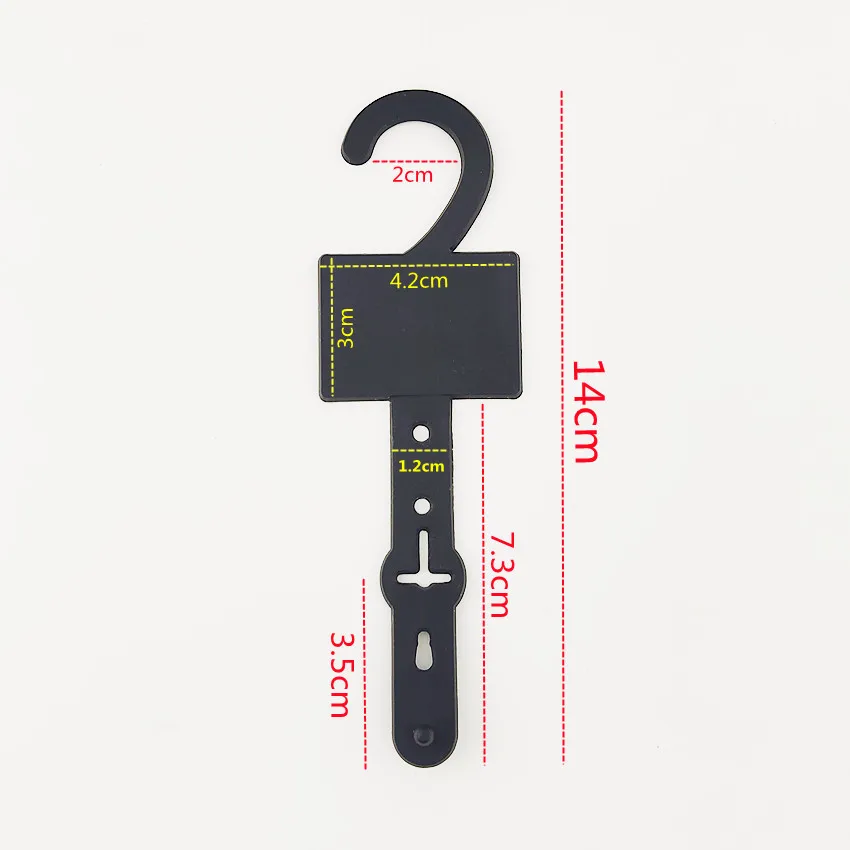 Clip di Fissaggio in Plastica, Ganci per Esposizione di Prodotti in Pelle, Accessori per Abbigliamento, Confezioni HK8