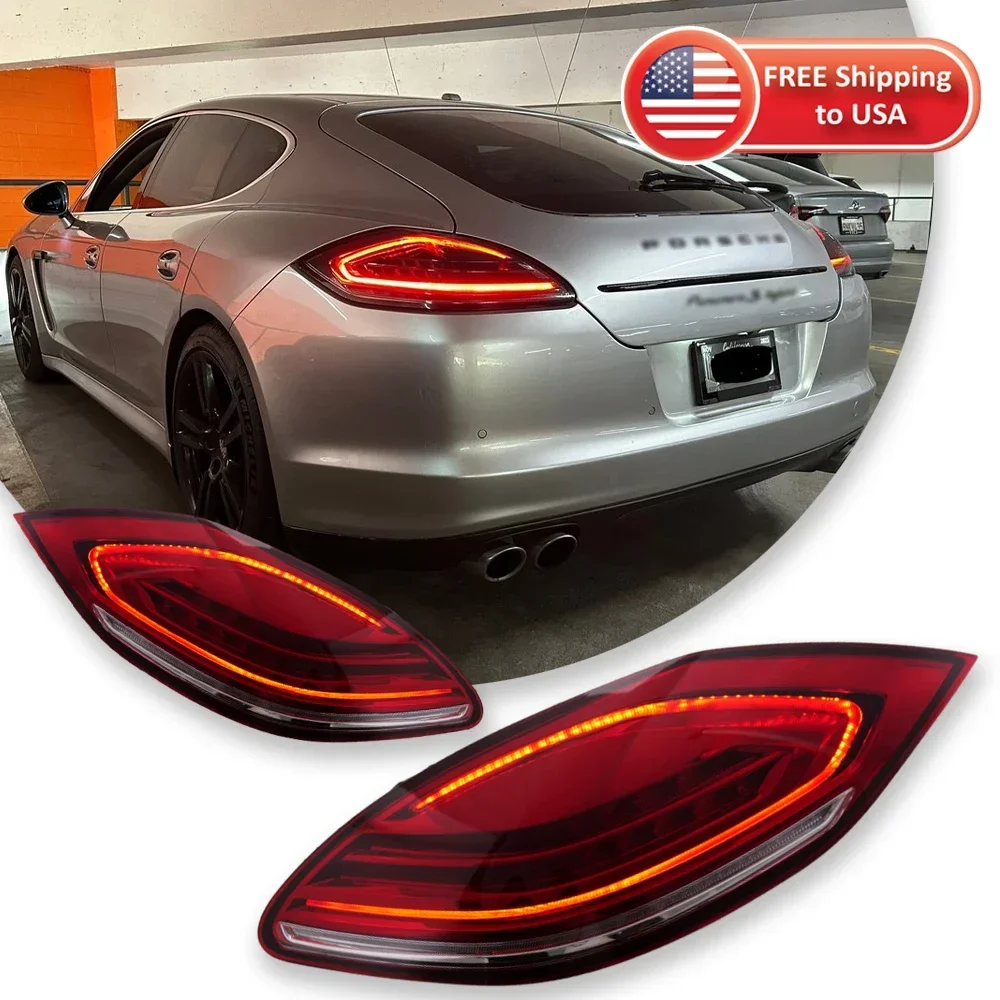 Car Lights For P-orsche Panamera Taillights 970.1 2010-2013 LED Projetor Tail Lamp Daytime Running Light Auto Accessories