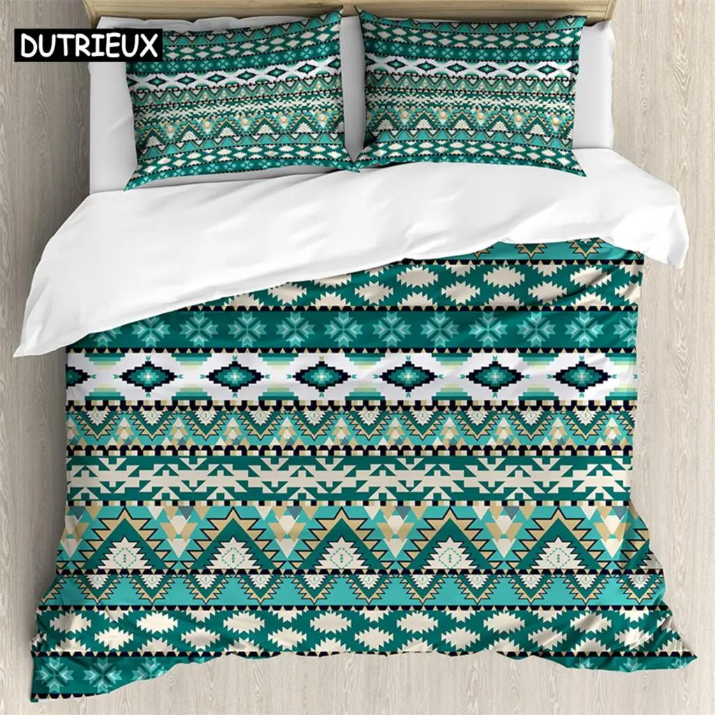 

Triangle pattern 3Pcs Bedding Sets 3D Digital Printing Custom Quilt Duvet Cover Set Home Queen King Quilt Pillowcase