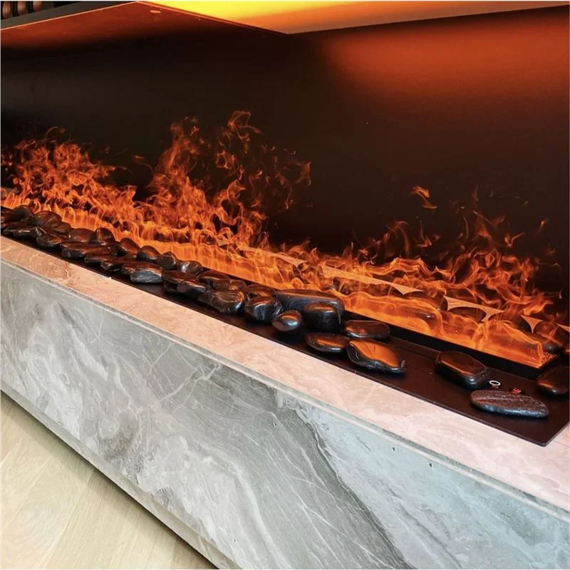 5 Years Warranty  led flame customized realistic  water vapor 3d electic decorative simulation fireplace lights